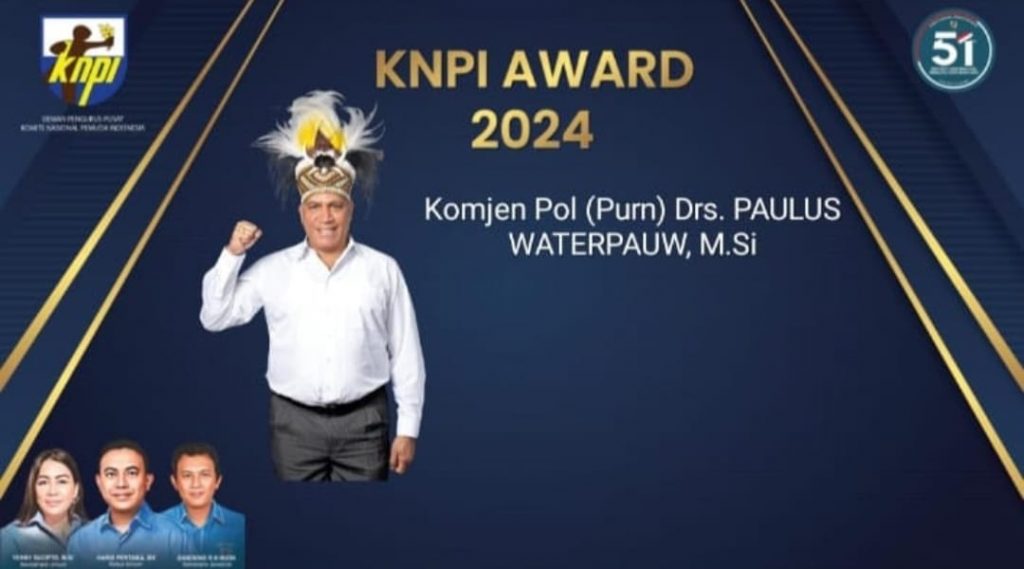Makin MANYALA Paulus Waterpauw Terima KNPI Award 2024