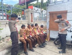 Subsatgas Keladi Sagu ORC 2025 Polresta Edukasikan Tata Cara Batuk dan Bersin Ke Saka Bhayangkara