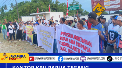 Kantor KPU Papua Tegang, Pendukung Mari-Yo Gelar Demo Damai Tuntut Netralitas Penyelenggara