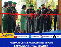Kasdam Cenderawasih Resmikan Lapangan Futsal ‘Ksatria