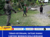 Tebar Keceriaan, Satgas Damai Cartenz Bermain Bola Bersama Anak-anak Puncak Jaya