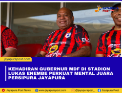 Kehadiran Gubernur MDF di Stadion Lukas Enembe Perkuat Mental Juara Persipura Jayapura