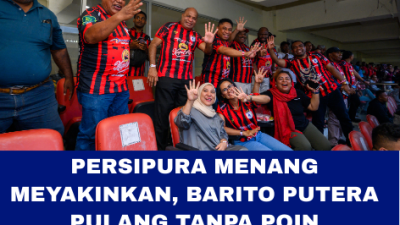 Persipura Menang Meyakinkan, Barito Putera Pulang Tanpa Poin