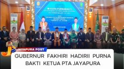 Gubernur Fakhiri Hadiri Purnabakti Ketua PTA Jayapura, Pengabdian Panjang Dilepas Dengan Penuh Hormat