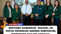 Bertemu Gubernur  Fakhiri, IDI Papua Paparkan Agenda Simposium, Workshop, Dan Pelantikan