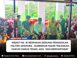 Waket MA  RI Resmikan Gedung Pengadilan Militer, Gubernur Fakiri Tekankan Hukum Harus Tegas, Adil, dan Bermartabat