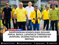 Rampungkan Konsolidasi Golkar Papua, Bahlil Lahadalia Tinggalkan Jayapura, Dilepas Matius Fakhiri Di Sentani