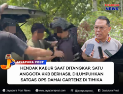 Hendak Kabur Saat Ditangkap, Satu Anggota KKB Berhasil Dilumpuhkan Satgas Ops Damai Cartenz Di Timika