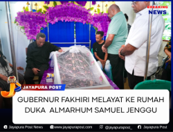 Gubernur Fakhiri Melayat  Di Rumah Duka Almarhum  Samuel F. Jenggu