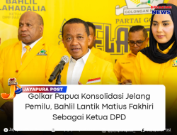Golkar Papua Konsolidasi Jelang Pemilu, Bahlil Lantik Matius Fakhiri Sebagai Ketua DPD