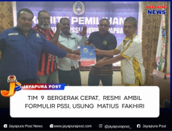 Tim 9 Bergerak Cepat, Resmi Ambil Formulir PSSI Papua Usung  Matius Derek Fakhiri