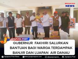 Gubernur Fakhiri Salurkan Bantuan Bagi Warga Yang Terdampak Banjir Dan Luapan Air Danau