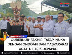 Gubernur Fakhiri Tatap Muka Dengan Ondoafi Dan Masyarakat Distrik Depapre