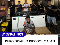 Ruko di Yahim Dibobol Malam Hari, Polisi Ringkus Pelaku dan Amankan Barang Bukti